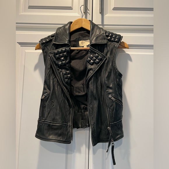 Elizabeth and James Jackets & Blazers - Elizabeth & James: Studded Leather Vest